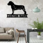 Animals Pets Metal Sign Custom Flower American Staffordshire Terrier 1