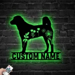 Animals Pets Metal Sign Custom Flower Anatolian Shepherd Dog 1