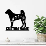 Animals Pets Metal Sign Custom Flower Anatolian Shepherd Dog 1