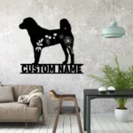 Animals Pets Metal Sign Custom Flower Anatolian Shepherd Dog 1