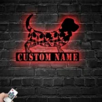 Animals Pets Metal Sign Custom Flower Basset Hounds 1