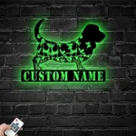 Animals Pets Metal Sign Custom Flower Basset Hounds 1