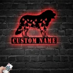 Animals Pets Metal Sign Custom Flower Bernese Mountain 1
