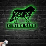 Animals Pets Metal Sign Custom Flower Bernese Mountain 1