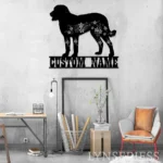 Animals Pets Metal Sign Custom Flower Chesapeake Bay Retriever 1