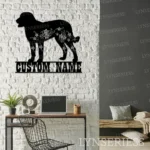 Animals Pets Metal Sign Custom Flower Chesapeake Bay Retriever 1