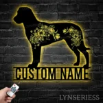 Animals Pets Metal Sign Custom Flower Greater Swiss Mountain Dog 1