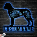 Animals Pets Metal Sign Custom Flower Greater Swiss Mountain Dog 1