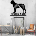 Animals Pets Metal Sign Custom Flower Greater Swiss Mountain Dog 1