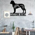 Animals Pets Metal Sign Custom Flower Greater Swiss Mountain Dog 1