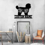 Animals Pets Metal Sign Custom Flower Shih Tzu Dog 1