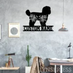Animals Pets Metal Sign Custom Flower Shih Tzu Dog 1