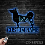 Animals Pets Metal Sign Custom Flower Swedish Vallhund 1