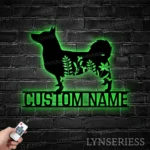 Animals Pets Metal Sign Custom Flower Swedish Vallhund 1