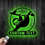 Animals Pets Metal Sign Custom Funny Sloth 1