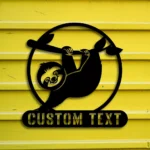 Animals Pets Metal Sign Custom Funny Sloth 1