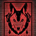 Animals Pets Metal Sign Custom Game Fox Headphone 1