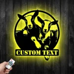 Animals Pets Metal Sign Custom Goat Farm 1