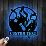 Animals Pets Metal Sign Custom Goat Farm 1