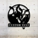 Animals Pets Metal Sign Custom Goat Farm 1