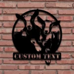 Animals Pets Metal Sign Custom Goat Farm 1