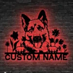 Animals Pets Metal Sign Custom Gsd German Shepherd Husky Mix 1