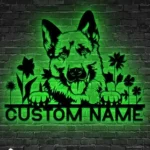 Animals Pets Metal Sign Custom Gsd German Shepherd Husky Mix 1