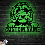 Animals Pets Metal Sign Custom Labradoodle 1