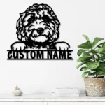 Animals Pets Metal Sign Custom Labradoodle 1