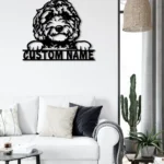 Animals Pets Metal Sign Custom Labradoodle 1