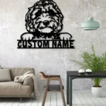Animals Pets Metal Sign Custom Labradoodle 1
