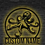 Animals Pets Metal Sign Custom Octopus Tentacles 1