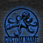 Animals Pets Metal Sign Custom Octopus Tentacles 1