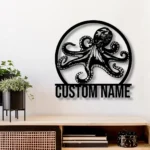 Animals Pets Metal Sign Custom Octopus Tentacles 1