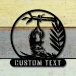 Animals Pets Metal Sign Custom Opossum Cabin 1