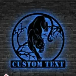 Animals Pets Metal Sign Custom Panther 1