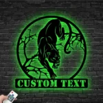 Animals Pets Metal Sign Custom Panther 1