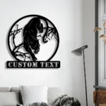 Animals Pets Metal Sign Custom Panther 1