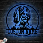 Animals Pets Metal Sign Custom Peeking German Wirehaired Pointer 1