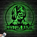 Animals Pets Metal Sign Custom Peeking German Wirehaired Pointer 1