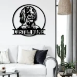 Animals Pets Metal Sign Custom Peeking German Wirehaired Pointer 1