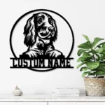 Animals Pets Metal Sign Custom Peeking German Wirehaired Pointer 1