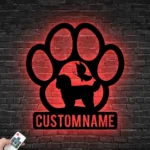 Animals Pets Metal Sign Custom Peeking Shih Tzu Dog 1