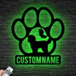 Animals Pets Metal Sign Custom Peeking Shih Tzu Dog 1