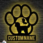 Animals Pets Metal Sign Custom Peeking Shih Tzu Dog 1