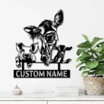 Animals Pets Metal Sign Custom Pig Sheep Goat 1