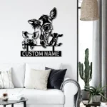 Animals Pets Metal Sign Custom Pig Sheep Goat 1
