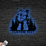 Animals Pets Metal Sign Custom Pit Bull Dog 1