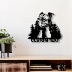 Animals Pets Metal Sign Custom Pit Bull Dog 1