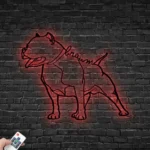 Animals Pets Metal Sign Custom Pitbull Dog 1